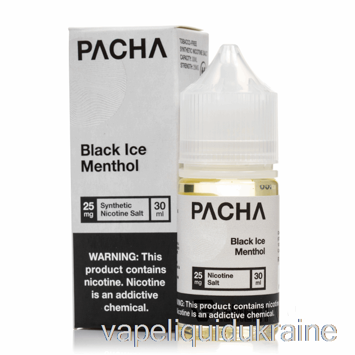 Vape Liquid Ukraine Black Ice Menthol - PACHA Salts - 30mL 50mg